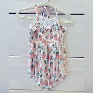 Caden Lane strawberry ruffle romper